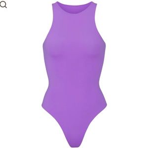 SKIMS ULTRA VIOLET HIGH NECK BODYSUIT